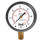 [0 / VC-IB-A/BR-21/2-CV1/4-3Oinhg-0] Vacuómetro Inox/Bronce, Seco, A/BR, Caratula 2 1/2", CV 1/4" NPT, -30 inhg-0.