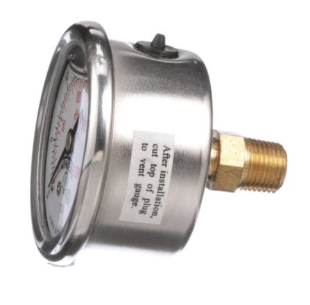 [3.1 / MA-IB-21/2-CT1/4-0-10000] Manómetro Análogo, Caja Inoxidable, Internos en bronce, Glicerina, Caratula 2 1/2", CT 1/4" NPT, 0 - 10.000 PSI. 