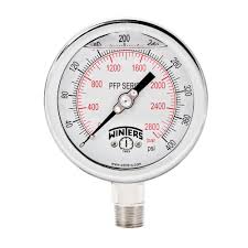 [MA-TI-4-CV1/2-0-600] Manómetro Análogo, Total Inoxidable, Glicerina, Caratula 4", CV 1/2"NPT, 0-600 PSI.