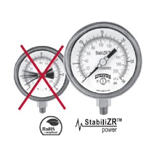 [MA-TI-4-CV1/2-0-2000] Manómetro Análogo, Total Inoxidable, StabiliZR, Caratula 4", CV 1/2"NPT, 0-2.000 PSI.