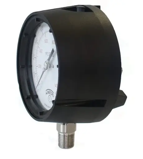 [MA-CT-41/2-CV1/2-0-10000] Manómetro Análogo, Caja Termoplástico, Inoxidable, Seco, Caratula 4 1/2", CV 1/2"NPT, 0 - 10.000 PSI.